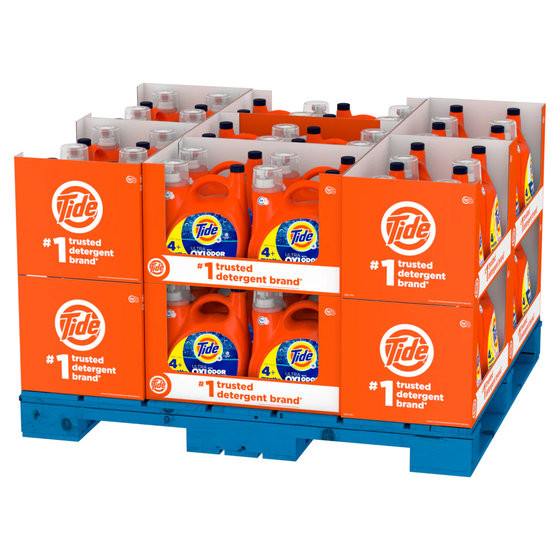 Tide Display: Liquid Laundry Detergent 115 loads - Original Scent (42ct) and Free & Gentle Unscented (14ct) - 151oz/56pk