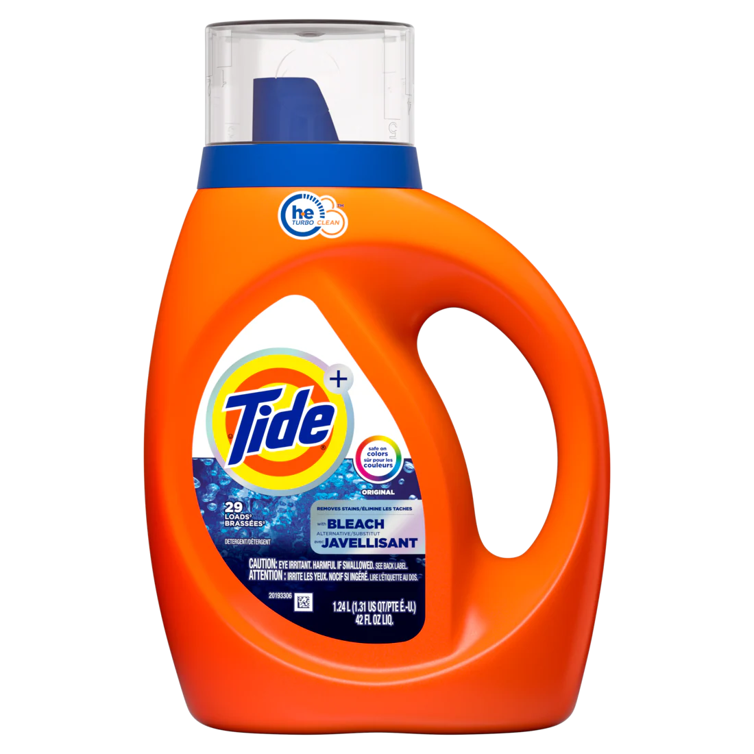 Tide Bleach Alternative Liquid Laundry Detergent Original Scent 29 Loads He Compatible - 42oz/6pk