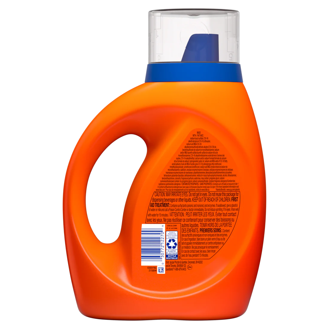 Tide Bleach Alternative Liquid Laundry Detergent Original Scent 29 Loads He Compatible - 42oz/6pk - Image 2