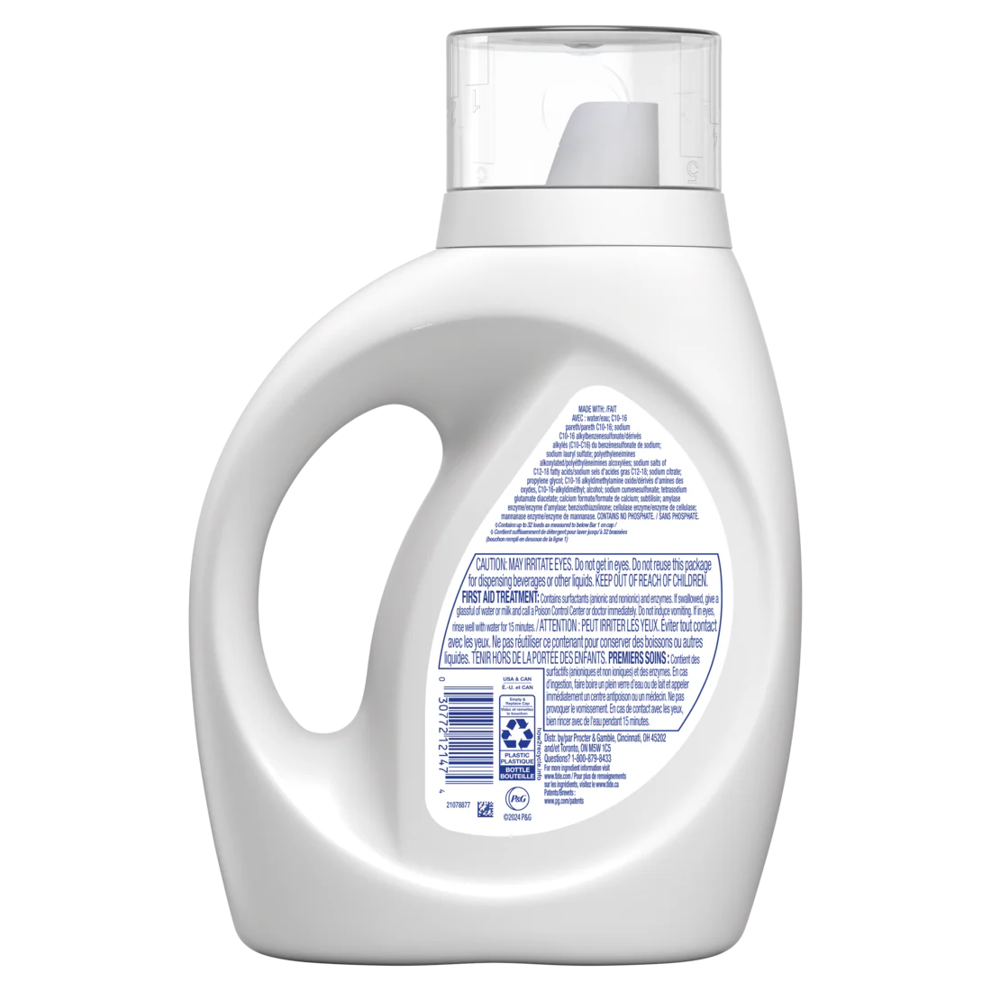 Tide Free & Gentle Liquid Laundry Detergent 32 Loads Tide Laundry Detergent Clean Laundry Detergent - 42oz/6pk - Image 2
