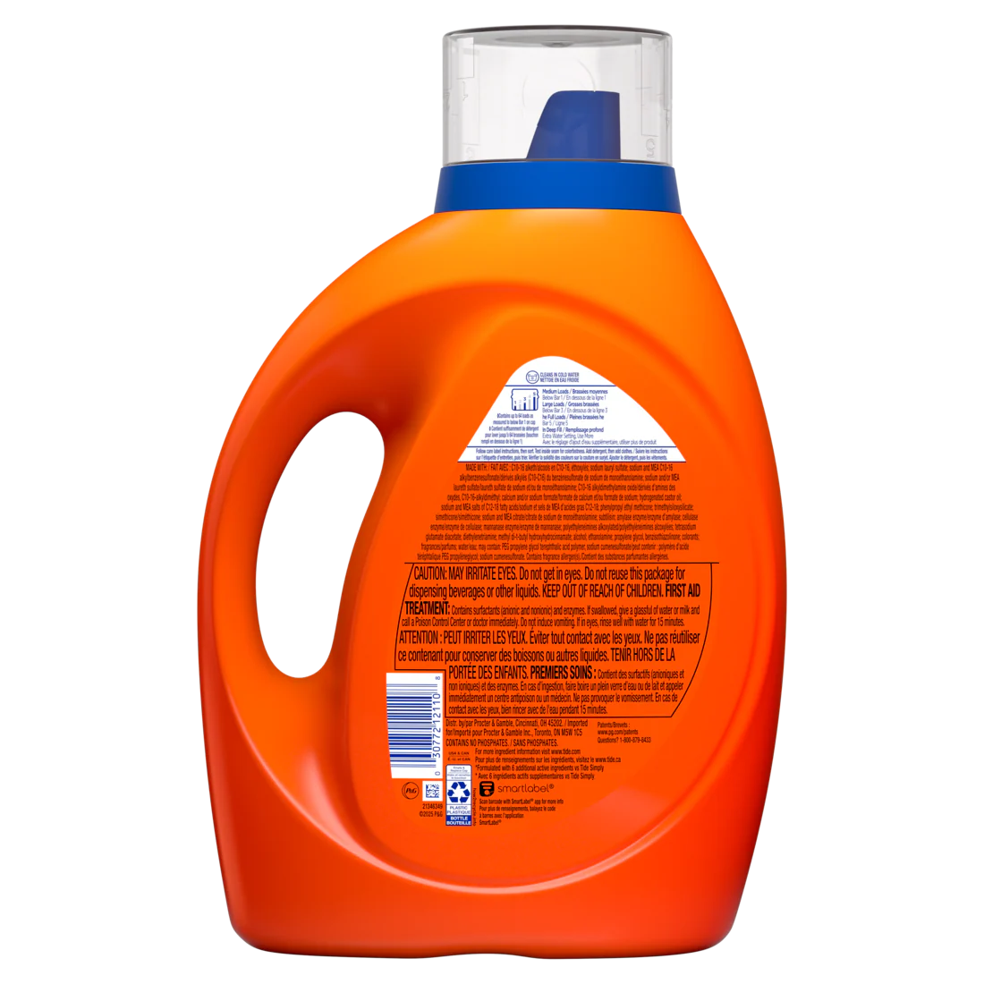 Tide Liquid Laundry Detergent Original Scent 64 Loads Boosted Clean Even In Cold Water Laundry Soap Concentrated Liquid Detergent - 80oz/4pk - Image 2