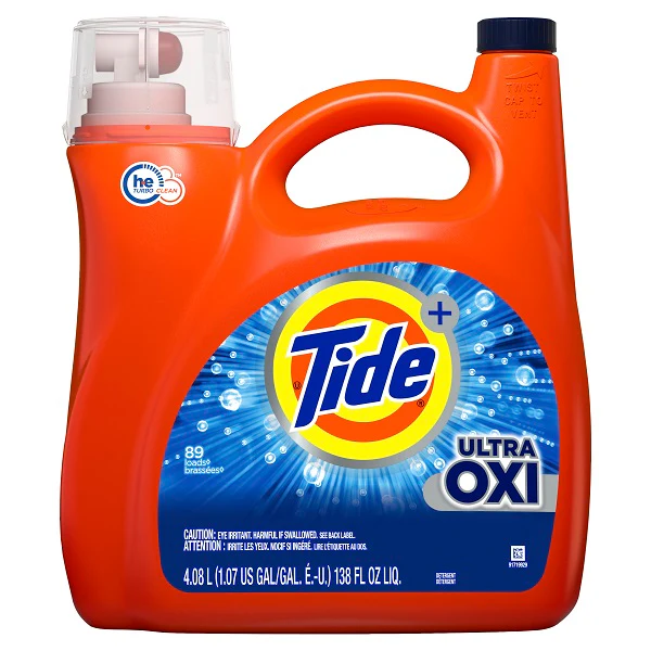 Tide Ultra 2X HE Oxi Liquid Detergent 89 Loads - 138oz/4pk