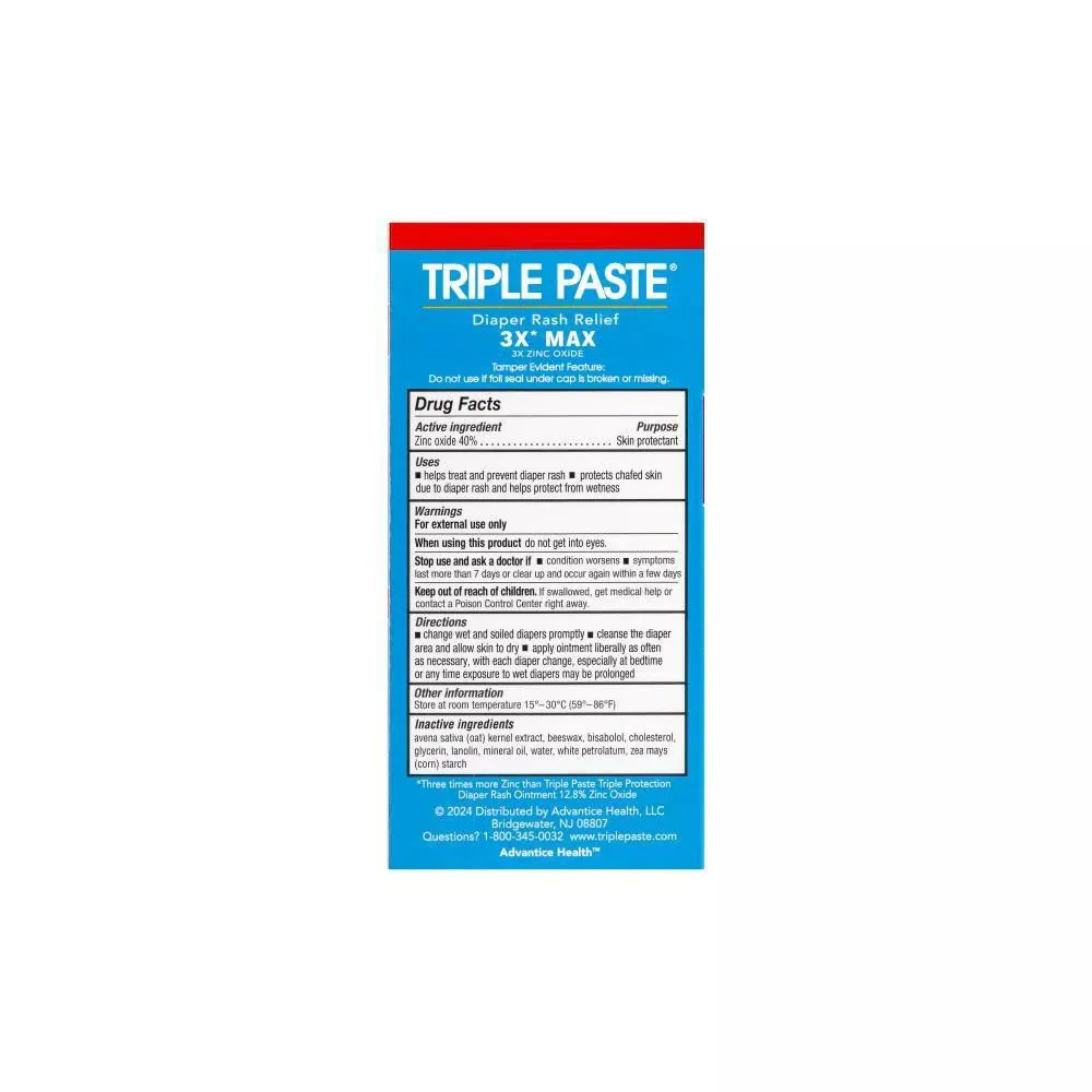 Triple Paste 3x Max Diaper Rash Relief Ointment - 2.0oz/12pk - Image 2