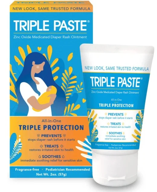Triple Paste All-in-One Zinc Oxide Diaper Rash Ointment - 2.0oz/24pk