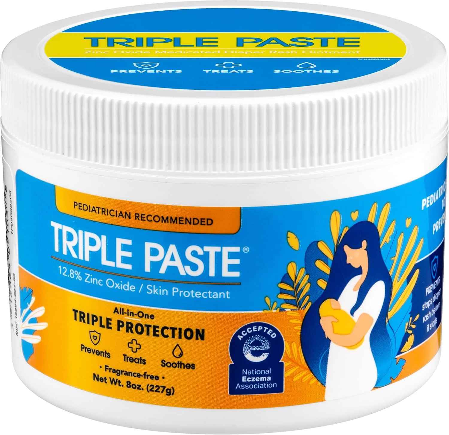 Triple Paste Medicated Ointment for Diaper Rash - 8.0oz/6pk
