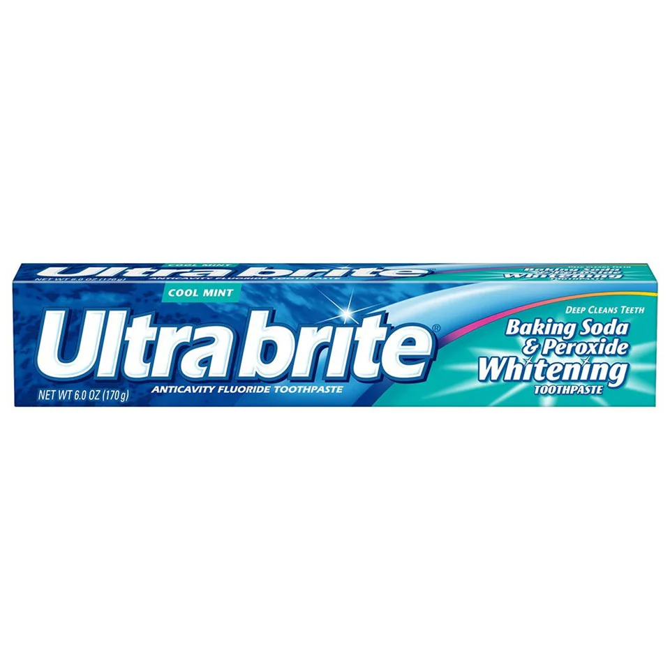 Ultra Brite Baking Soda & Peroxide Whitening Toothpaste Cool Mint - 6oz/24pk