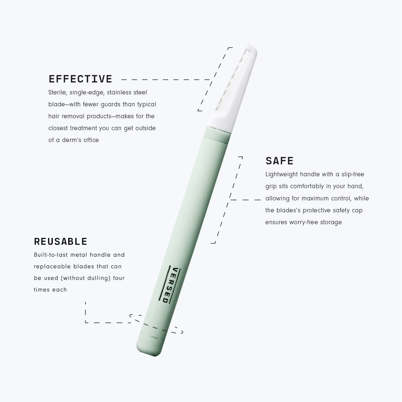 Versed Instant Gratification At-Home Dermaplaning Tool - 1ct/25pk - Image 2