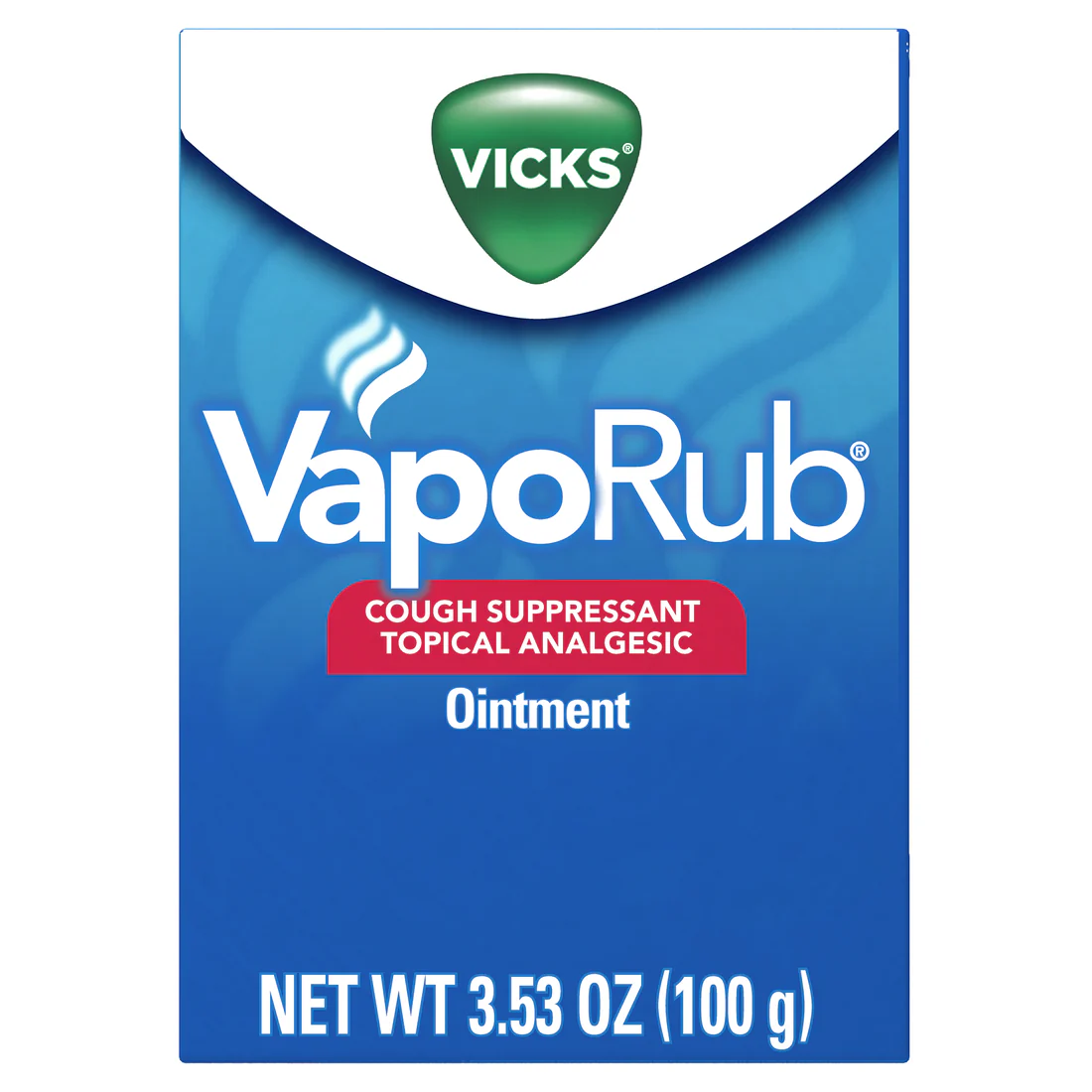 Vicks Vaporub Original Cough Suppressant Topical Chest Rub & Analgesic Ointment Medicated Vicks Vapors Relief From Cough Due To Cold Aches & Pains - 3.53oz/24pk