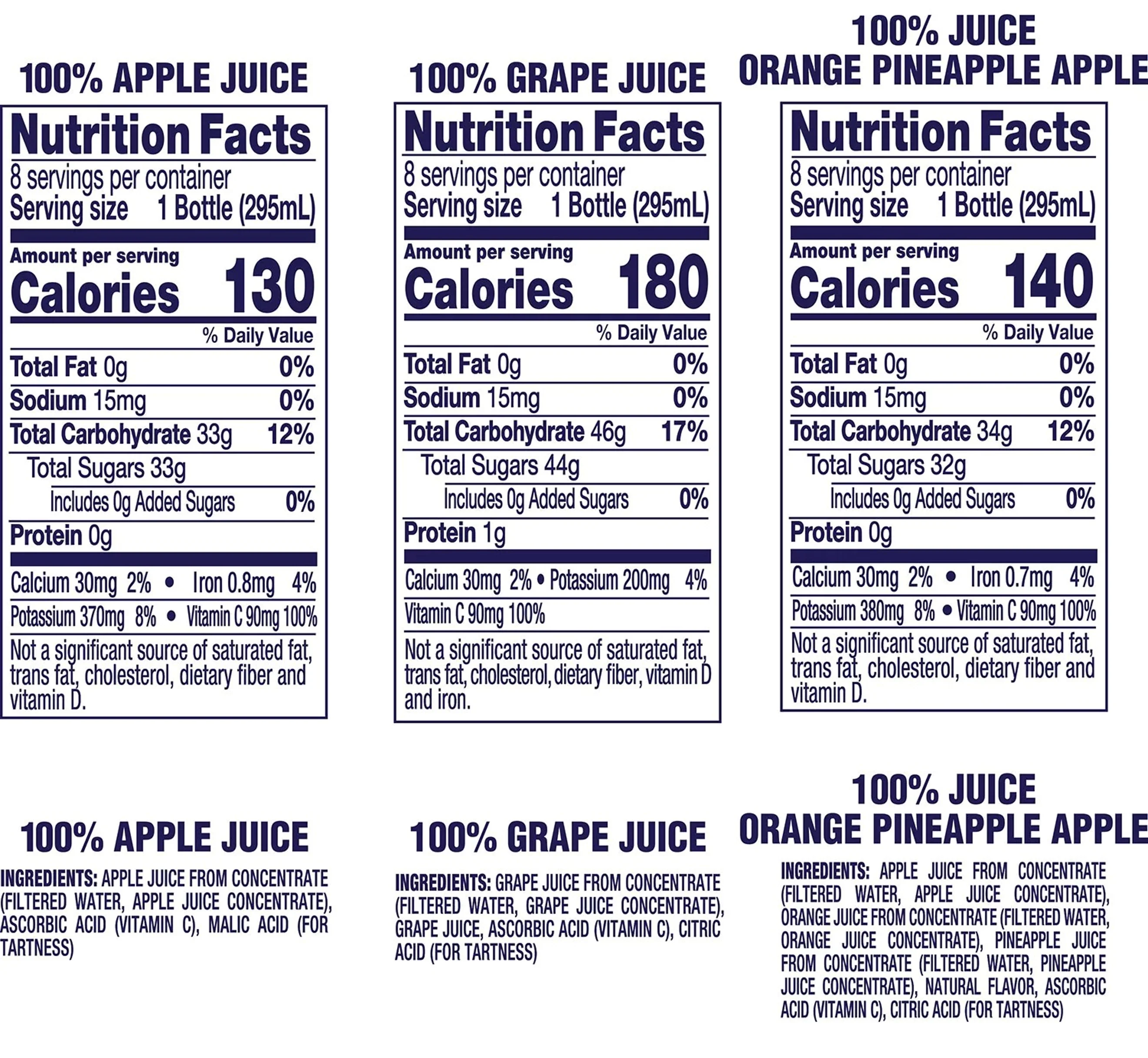 Welchs 100% Juice Variety Pack - 10oz/24pk - Image 2