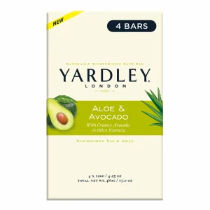 Yardley Aloe Avocado Bath Bars 4pack- 4.0oz/12units/ 4pk/48pc