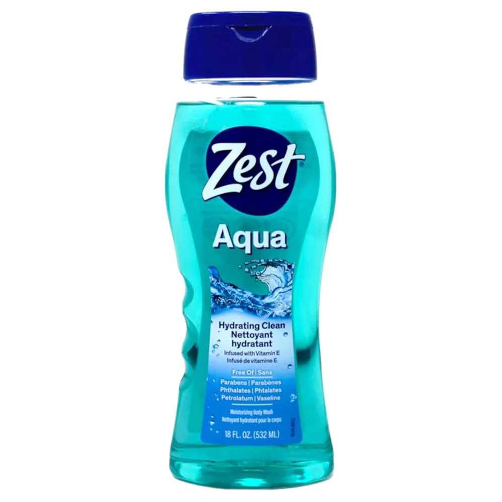 Zest Refreshiing Aqua Body Wash - 18oz/6pk