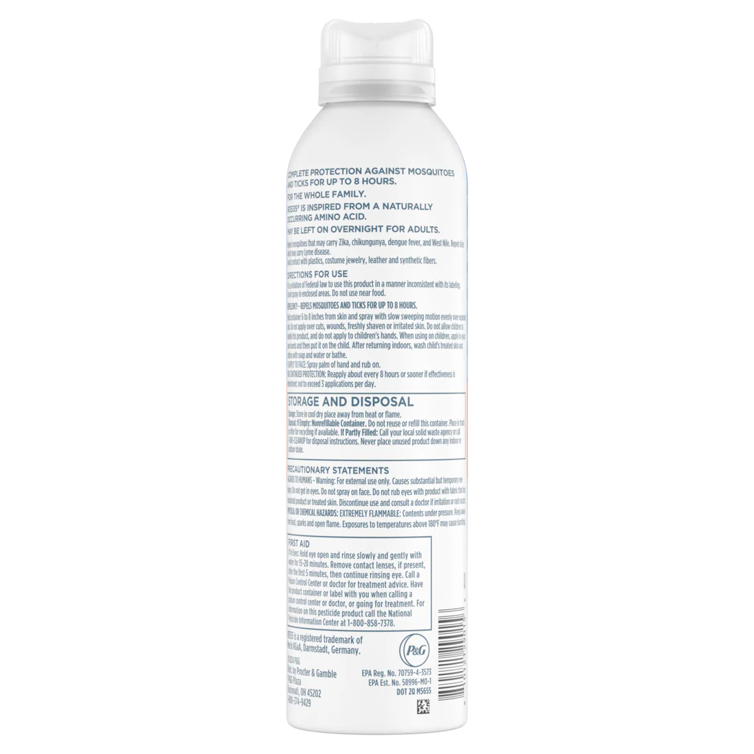 Zevo On Body Mosquito Repellent + Tick Repellent - Bug Spray - Aerosol Spray - 6oz/6pk - Image 2