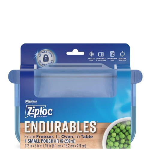 Ziploc Endurables Small Pouch 1 Cup (8oz) - 1ct/8pk