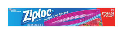 ZIPLOC Storage BAG 2 GALLON - 12ct/9pk